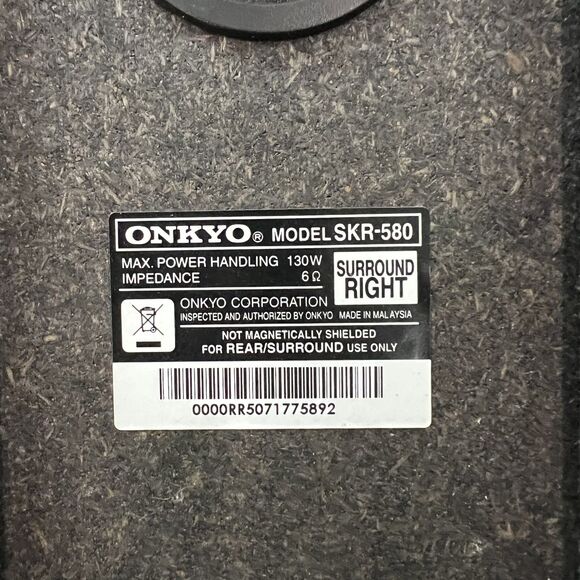 4 ONKYO SKR-590 Speakers for HT-s7800 Home Theater Surround Sound System - Picture 9 of 9